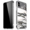 Grey Marbling iPhone XS Max Clear Case